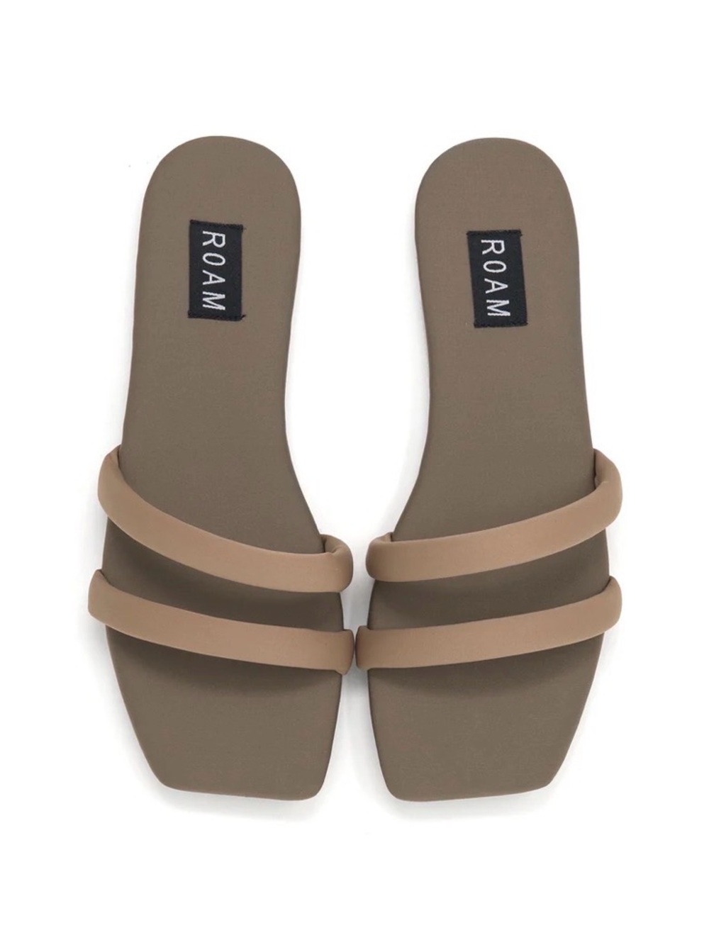 ROAM Duo Slide Sandals in Nude Neoprene - (Tan/Beige)